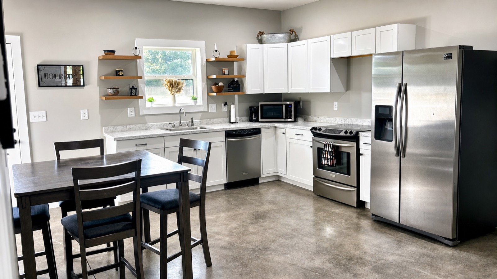 Kitchen and dining area
