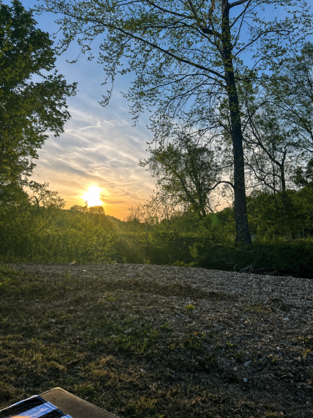 Countryside sunset at the Pour House