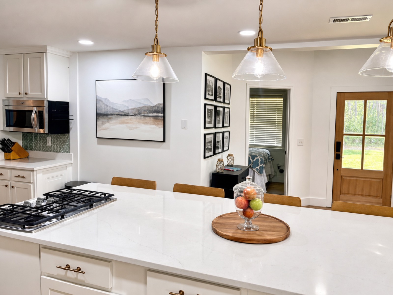 Kitchen with island seating